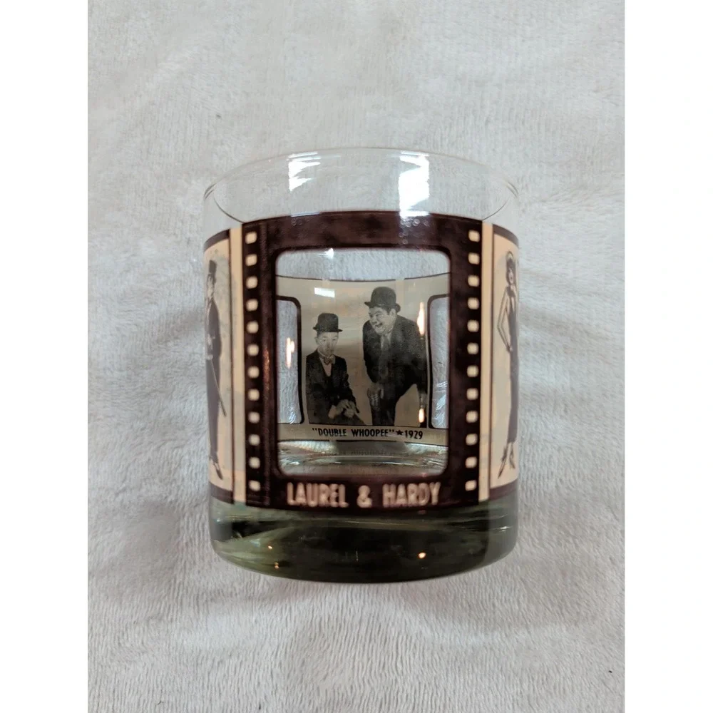 Vintage Bicentennial 1776-1976 & Roaring‎ Twenties Movie Rocks Glass Set of 4